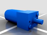 Small Brass Gear Head Motor by Smolder