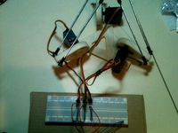 Delta Robot v1 with three arms by i-make-robots