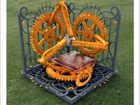 Steampunk Tripteron 3D Printer by Torleif