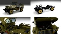 Full (w chassis) Jeep Willys MB Military