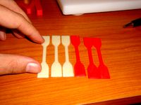 Tensile test specimen by obijuan