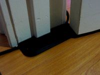 Extension cord under-door pass-thru protector  by toybuilder