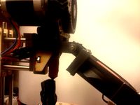 Printrbot Jr 80mm fan bracket by makenai