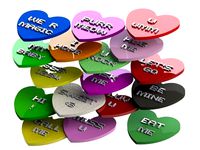 Candy Heart Valentines by mortinus