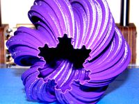 Large Twisted Koch Snowflake Vase by sphynx