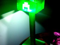 Creeper Desk Lamp (MineCraft) by InlineTwin