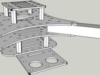 Quadrocopter Multicopter Centerplate and Lipo holder by gzebedin