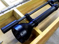 LED flashlight mount for small bore rifle by Wired1