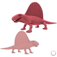 Dimetrodon Base Mesh