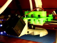 Prusa Dual Extruder, Dual Front-Mount Fan X-Carriage v2 by QuantumConcepts