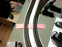 Marklin C-track railroad crossing by Ernest
