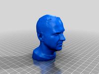 Cory Doctorow's decimated head for 3D printing - 16000 triangles by Ulf
