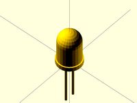 Parametric OpenSCAD LED Module by Acarius10