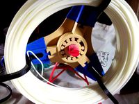 Mini Heavy Duty Printable Filament Spool with Cylinder Bearings by cymon