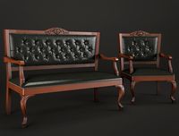 Banquette and armchair Lui RAMBAY