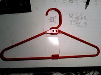 Parametric coat hanger with pins by chriscrewdson