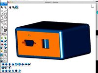 Electronic enclosure with front panel design by inhale3d