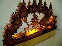 LaserCut - candle arch - Schwibbogen Schmiede by jtronics