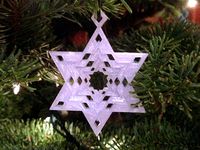 Snowflake Star of David Tree Ornament by BSchuler