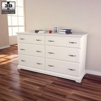 IKEA BIRKELAND Chest of 6 drawers - 3D Model.