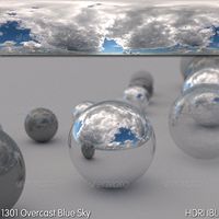 HDRI IBL 1301 Overcast Blue Sky