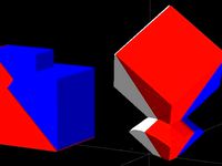 Rubik's Cube, colored by Thompson