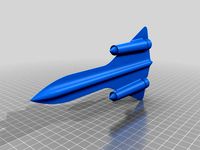 SR71 Blackbird by 3dCad2print