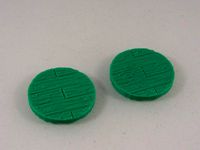 25mm Wooden Plank Base for 25-30mm Miniature Games by dutchmogul