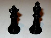 Chess King and Queen figures by crisu