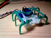 Printed Micro-Hexapod (Plate and code) by CarlosGS