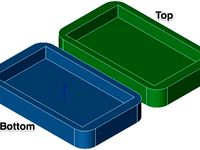 Inhale3D Clam Shell Enclosure Tutorial Parts by inhale3d