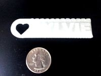 Personalized Sylvie Keychain / Tag by tyrus