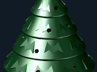 Blinking Christmas tree by teachermakesthings