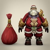 Fantasy Santa Claus with Bag