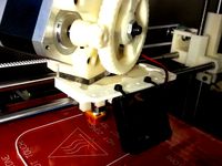Prusa Mendel X Carriage Accessory Plate by tosjduenfs