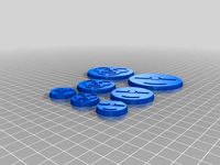 Hazard Symbol Miniature Bases by Tothe