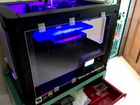 Acrylic Window Holder for Replicator 2 by scoopdreams