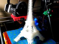 Eifel Tower, Split into 4 parts by beardface