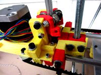 Decoupled Mendel X vert drive side plate 360 by PSUReprap