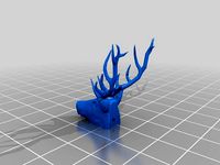 Stag Head Ring by saloui