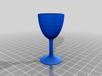 Simple wine glass by tinkerology