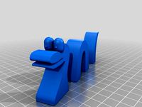 Loch Ness Monster Desk Model with Loch Stand by markthorpe