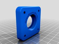 OpenBeam 608 bearing to NEMA 17 mount adapter by OpenBeamUSA