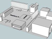 Raspberry Pi Sketchup model to scale by kalooki
