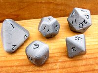 Rounded Platonic Dice by pmoews