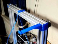 Filament Spool Bracket for Aluminum Mendel by mkeveney