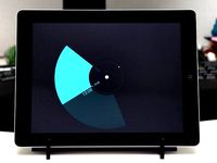 A laser cut iPad stand by creature