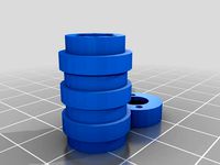 1/4 Printed BB filled Linear Bearing (BYOBB) by moltenplastic