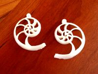 Smaller Nautilus Earring Pair by UechiMike