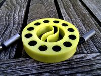 Yin Yang cable spool with detachable lid by Sal
